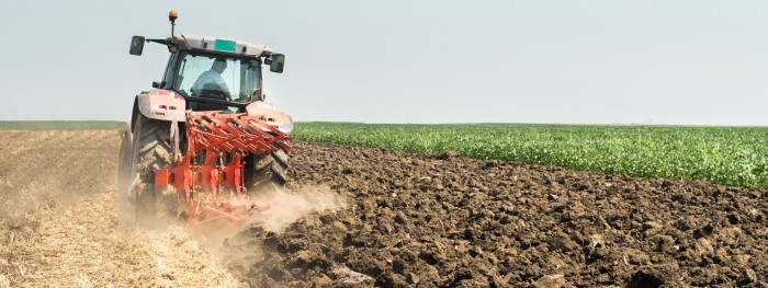 Agri-food business photo of plow in field